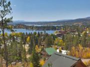 A thumb nail view of Grand Lake, Colorado during Constitution Week in September looking at Grand Lake, Shadow Mountain Lake, and to the Gore Mountain Ranger to the distant south; click here to open a window with a larger picture.